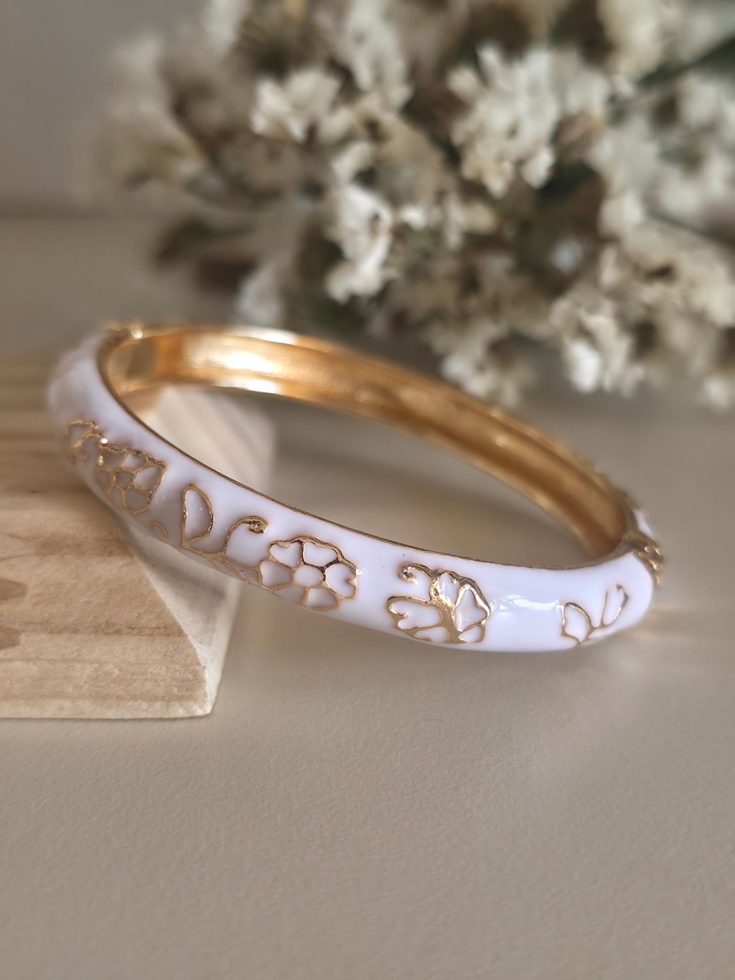 White Glow Bangle