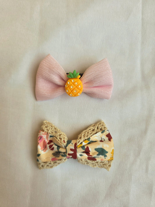 Bow Hair Clip Combo