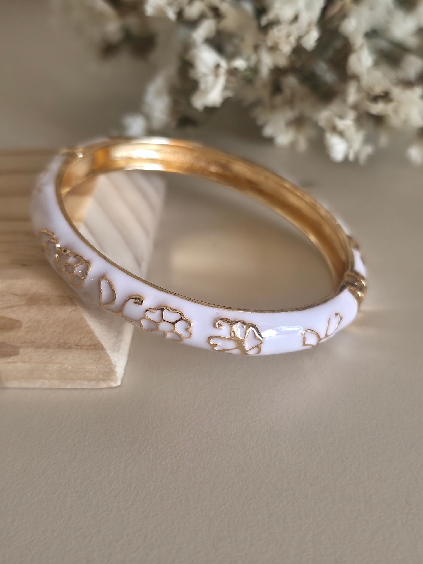 White Glow Bangle
