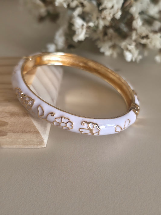 White Glow Bangle