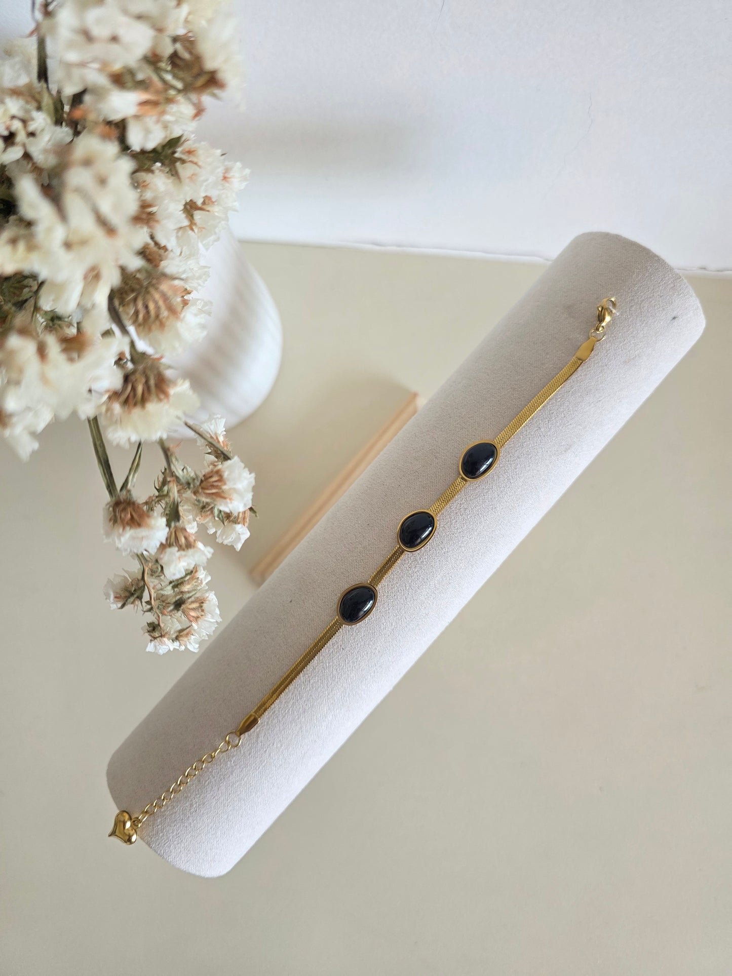Black Beads Bracelet