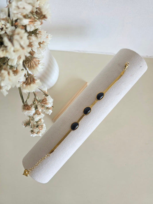 Black Beads Bracelet