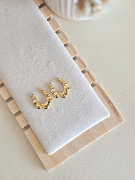 Bubbly Star Hoops