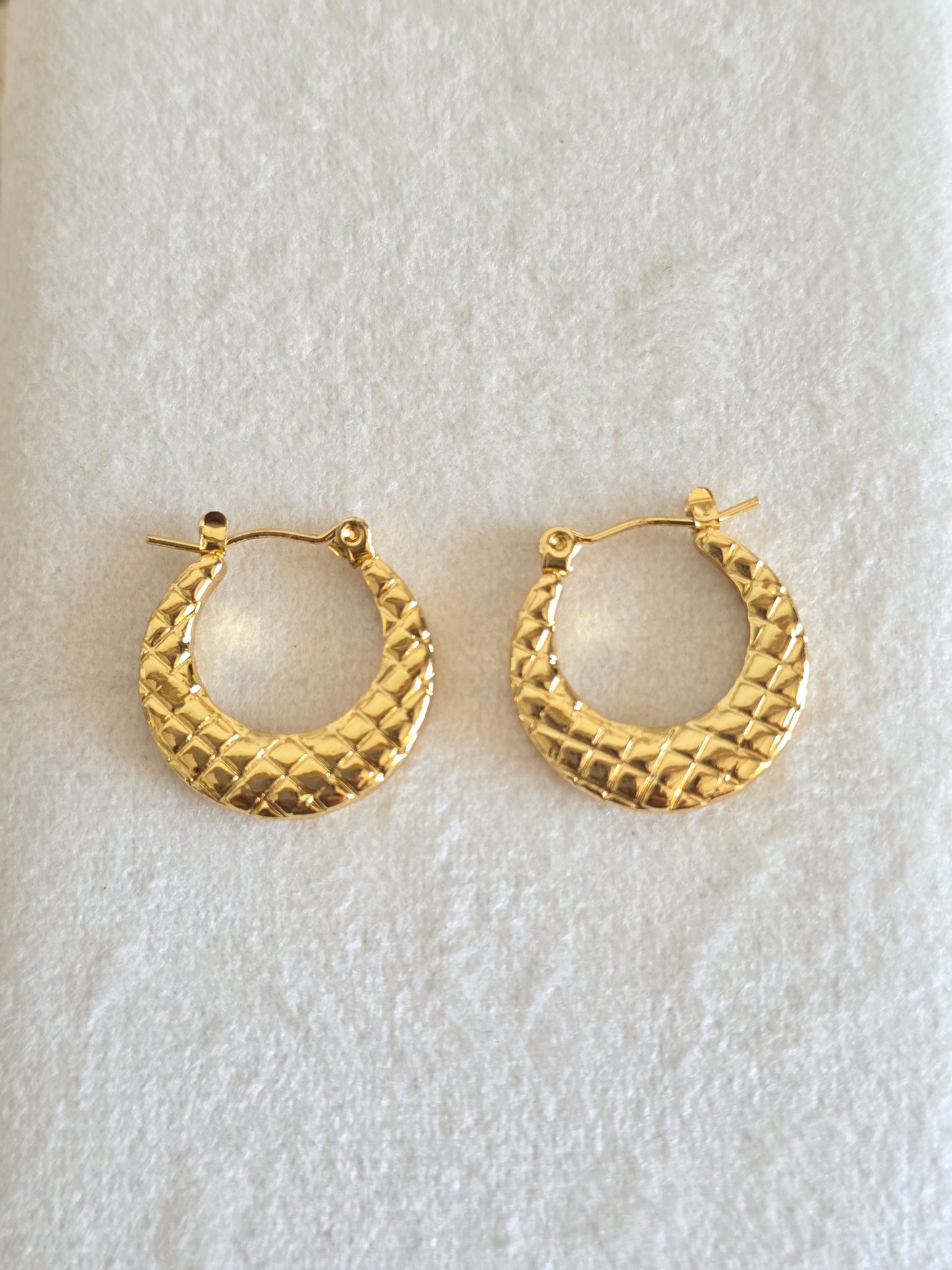 Textured Circle Hoop