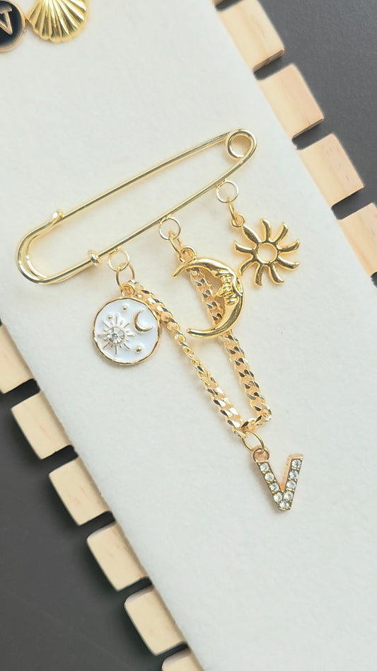 Solar Charm Brooch