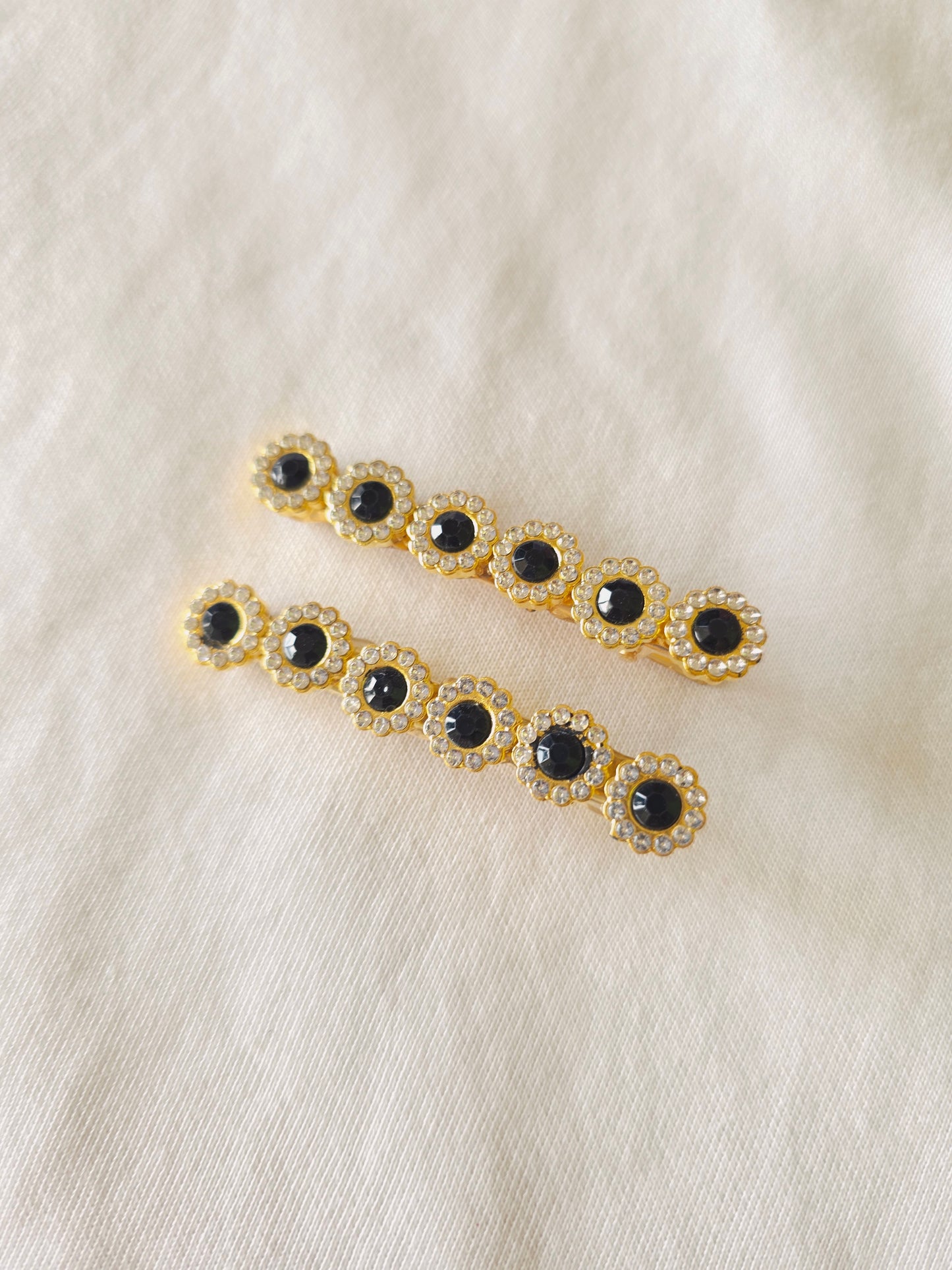 Black Korean Hair Clips - Pair