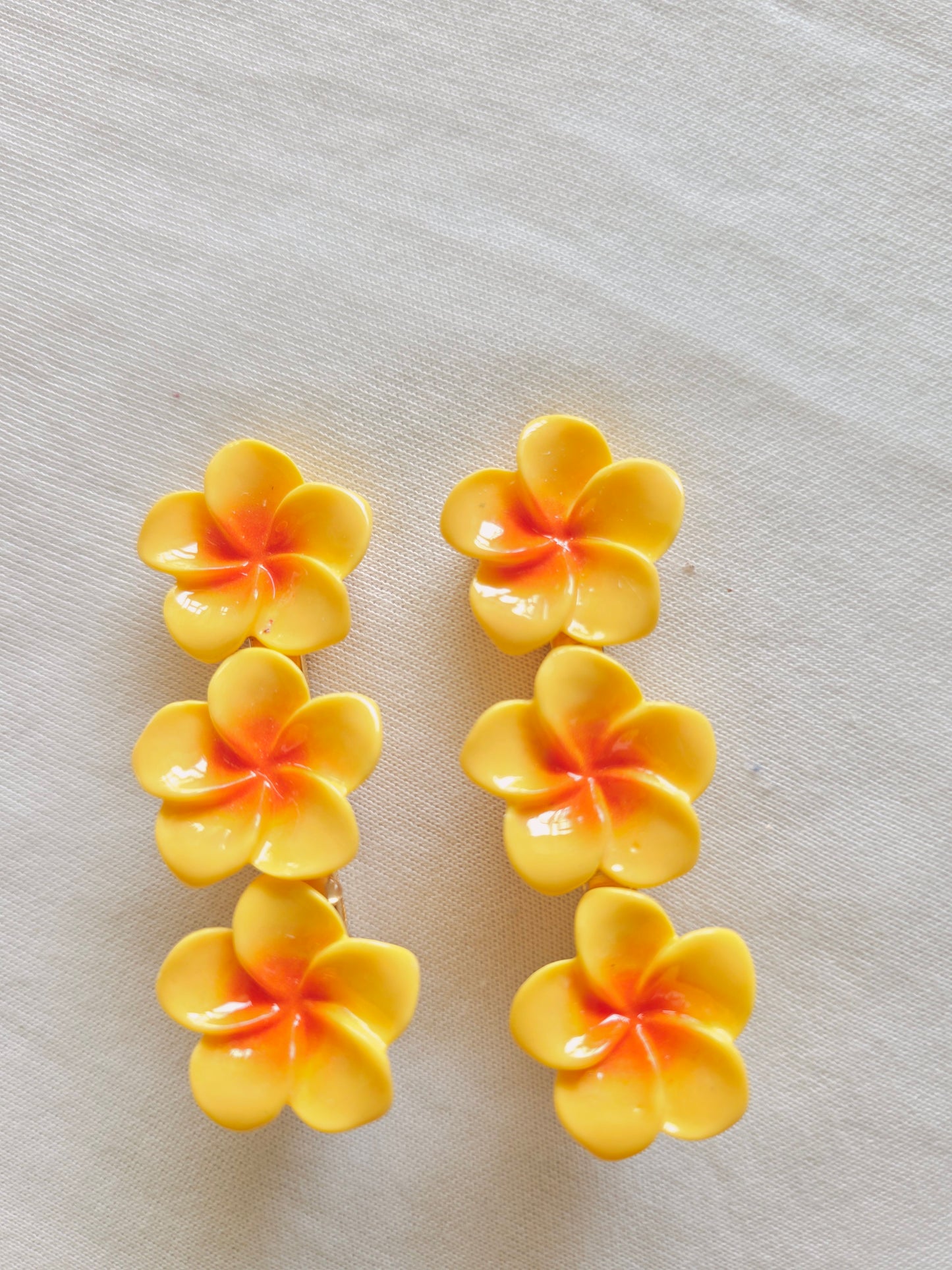 Flower Hair Clips -Pair